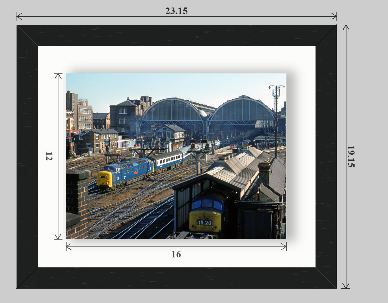 Kings Cross Deltic - Limited Edition Fine Art Float Frame - 20x16 float-frame preview