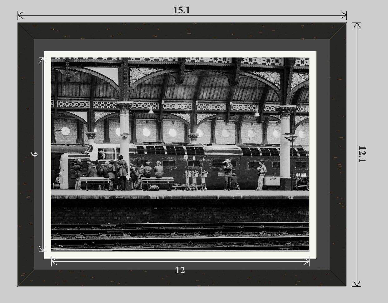 Tulyar at York railway photograph - 14x11 framed preview