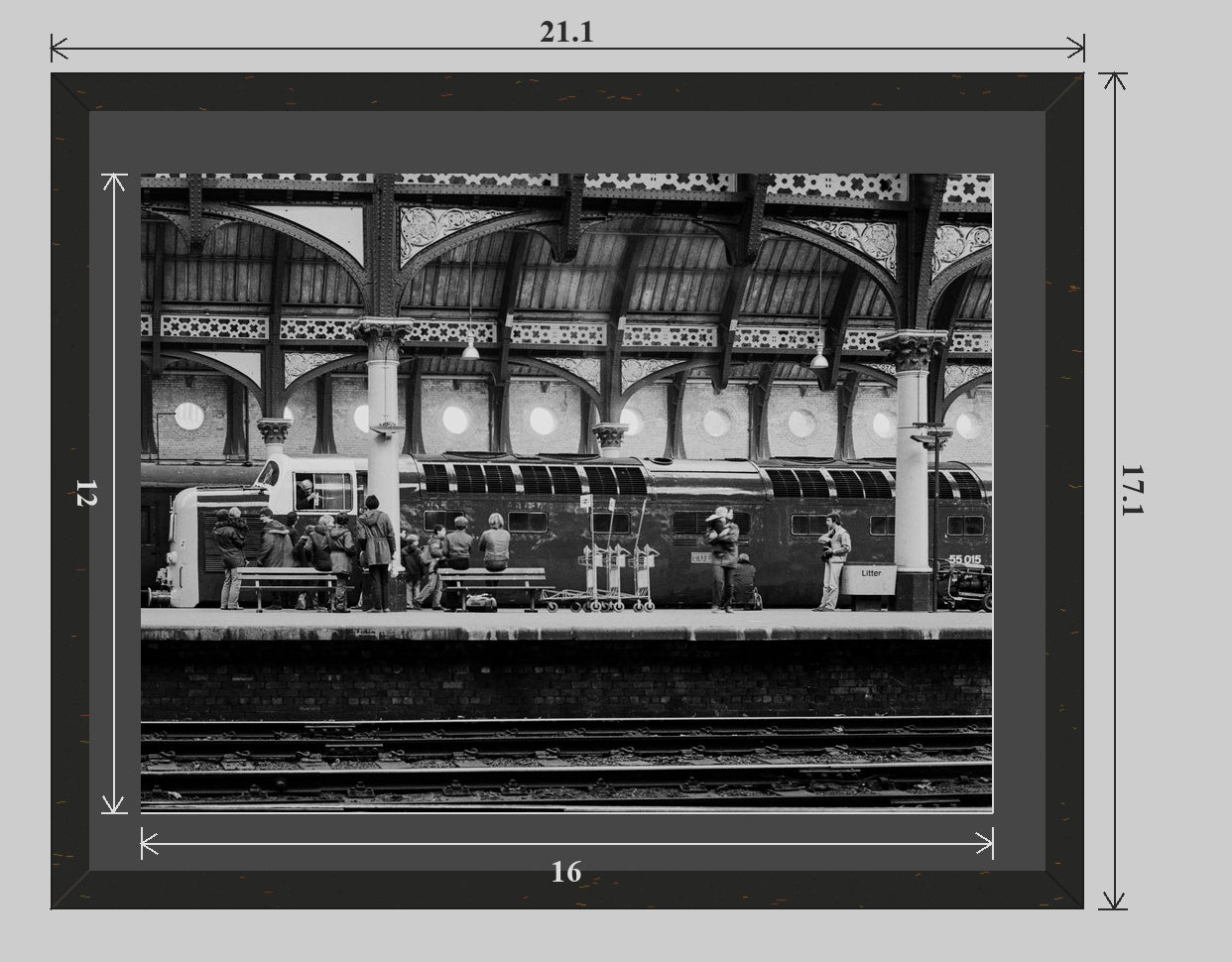 Tulyar at York railway photograph - 20x16 framed preview