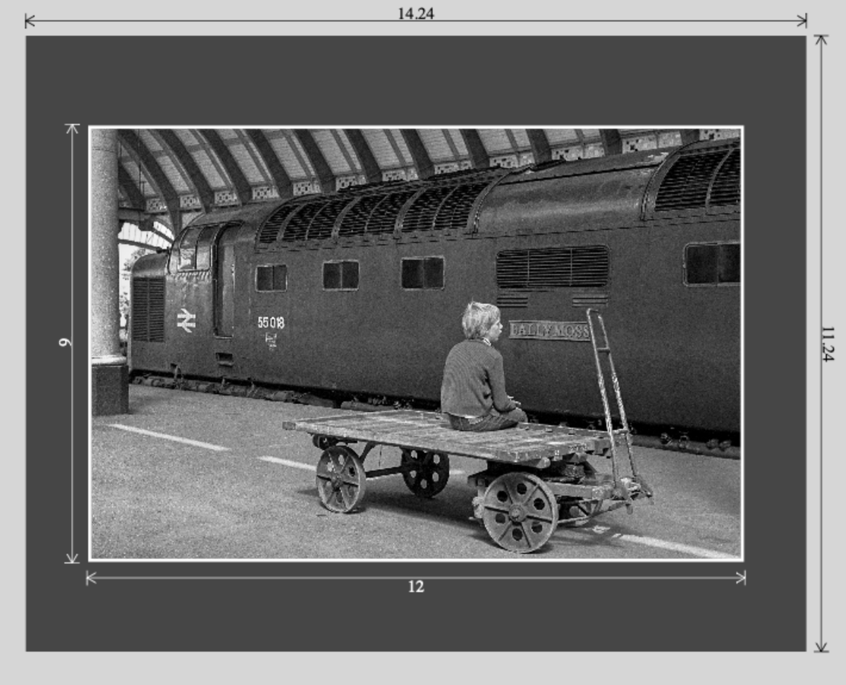 Ballymoss at York railway photograph - 14x11 matted preview