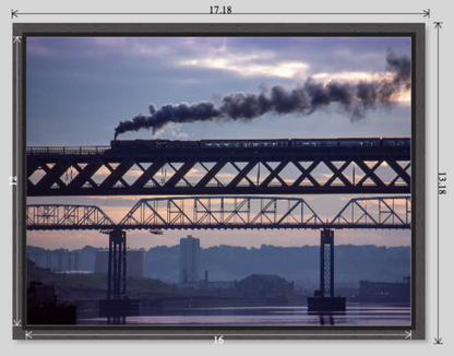The Sunset Scotsman railway photograph - 16x12 tray-frame preview