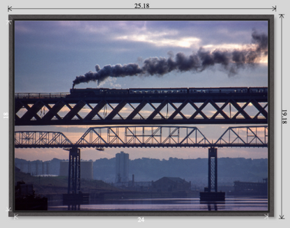 The Sunset Scotsman railway photograph - 24x18 tray-frame preview