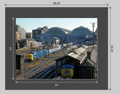 Kings Cross Deltic - Matted Print - 20x16 matted preview