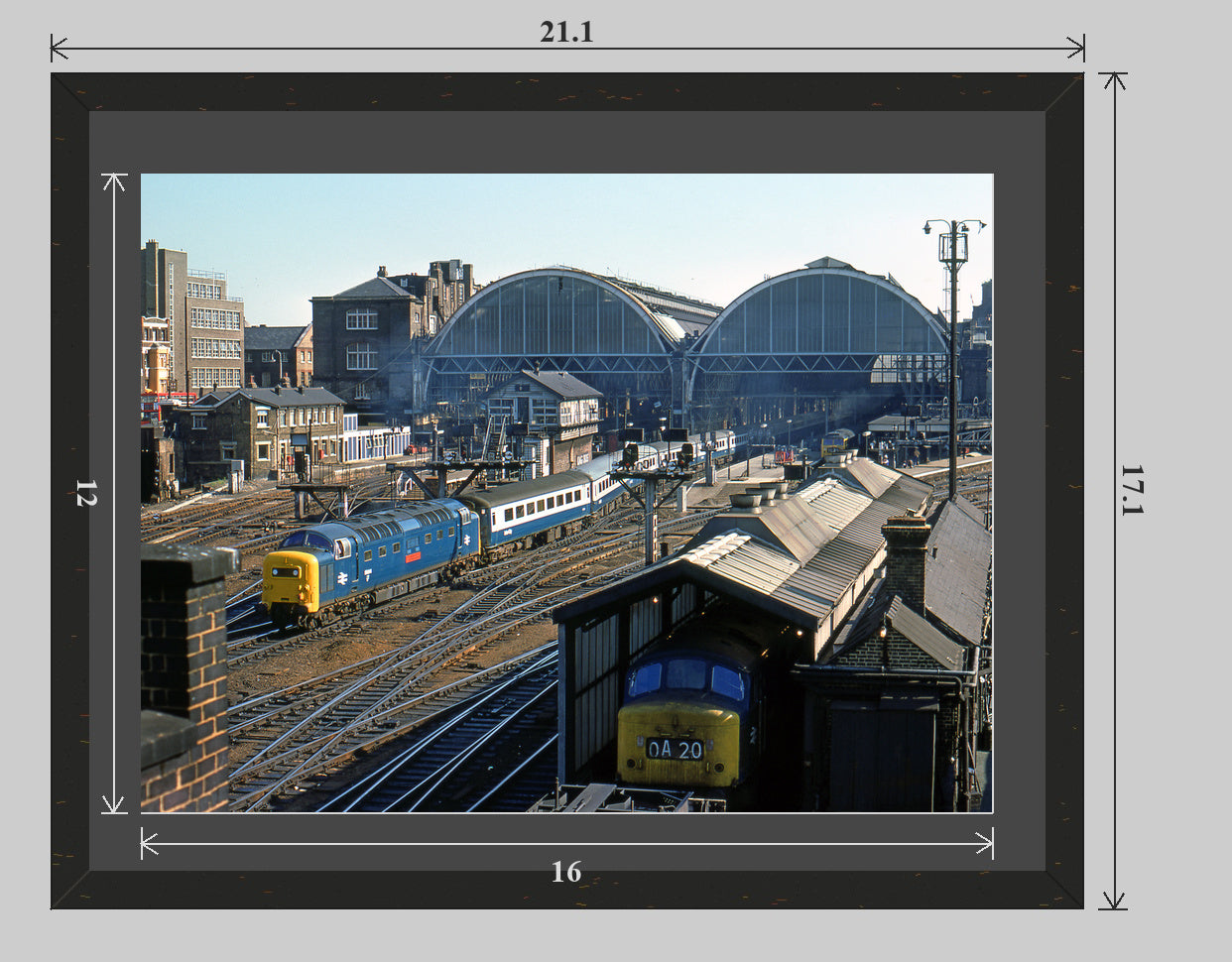 Kings Cross Deltic - Sanctuary Framed Print - 20x16 framed preview
