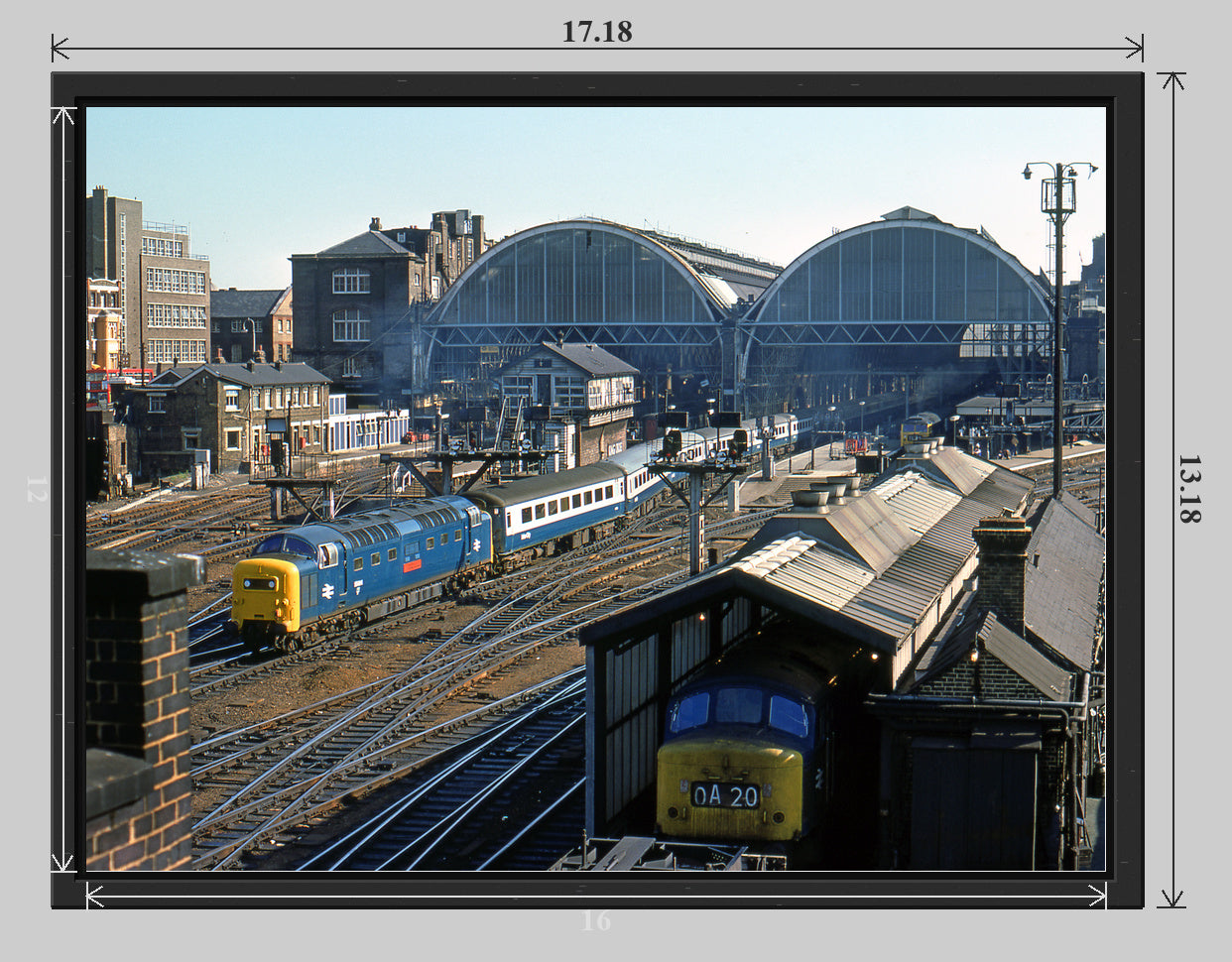 Kings Cross Deltic - Fine Art Tray Frame - 16x12 tray-frame preview