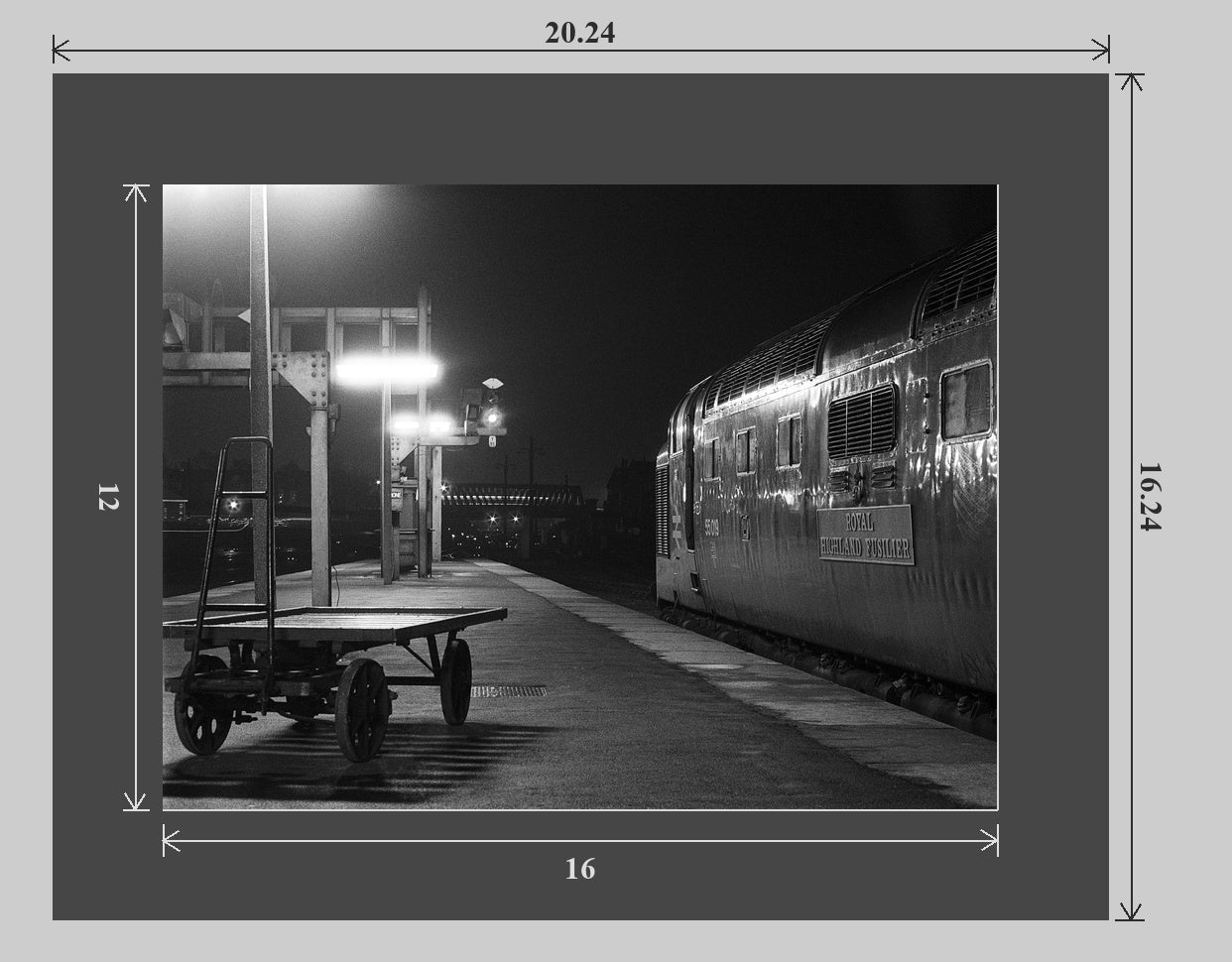 Night Talisman - Matted Print - 20x16 matted preview