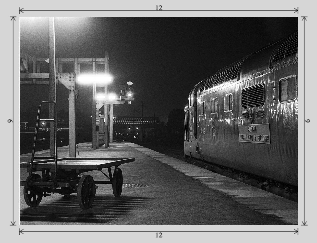 Night Talisman railway photograph - 12x9 print image